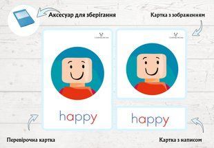 "Emotions"" didactic three-component cards photo