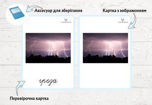 Літні погодні явища &mdash; дидактичні картки (2 частини)  фото