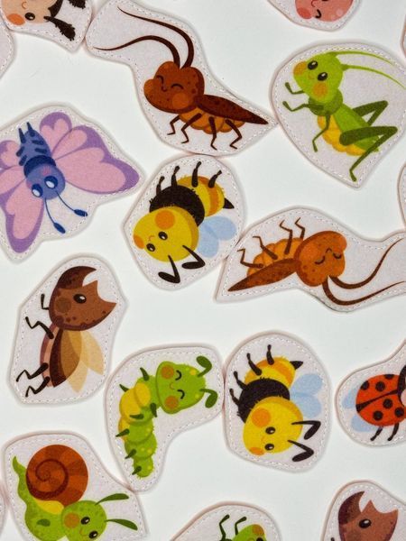 Felt Game &ldquo;Find a Pair. Insects&rdquo; photo
